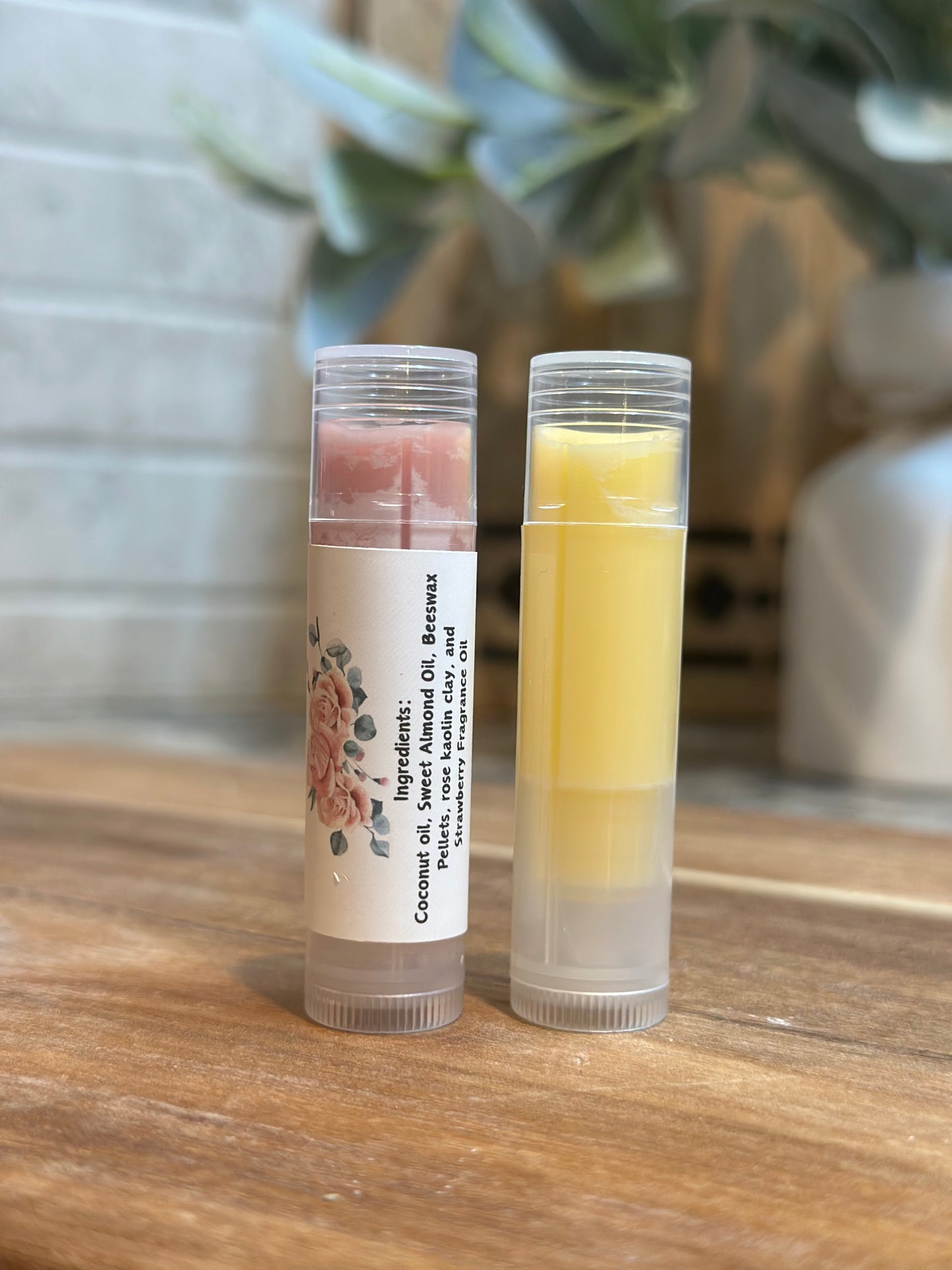 Homemade Nourishing Lip Balm (Pack of 2 tubes)- 6 scents