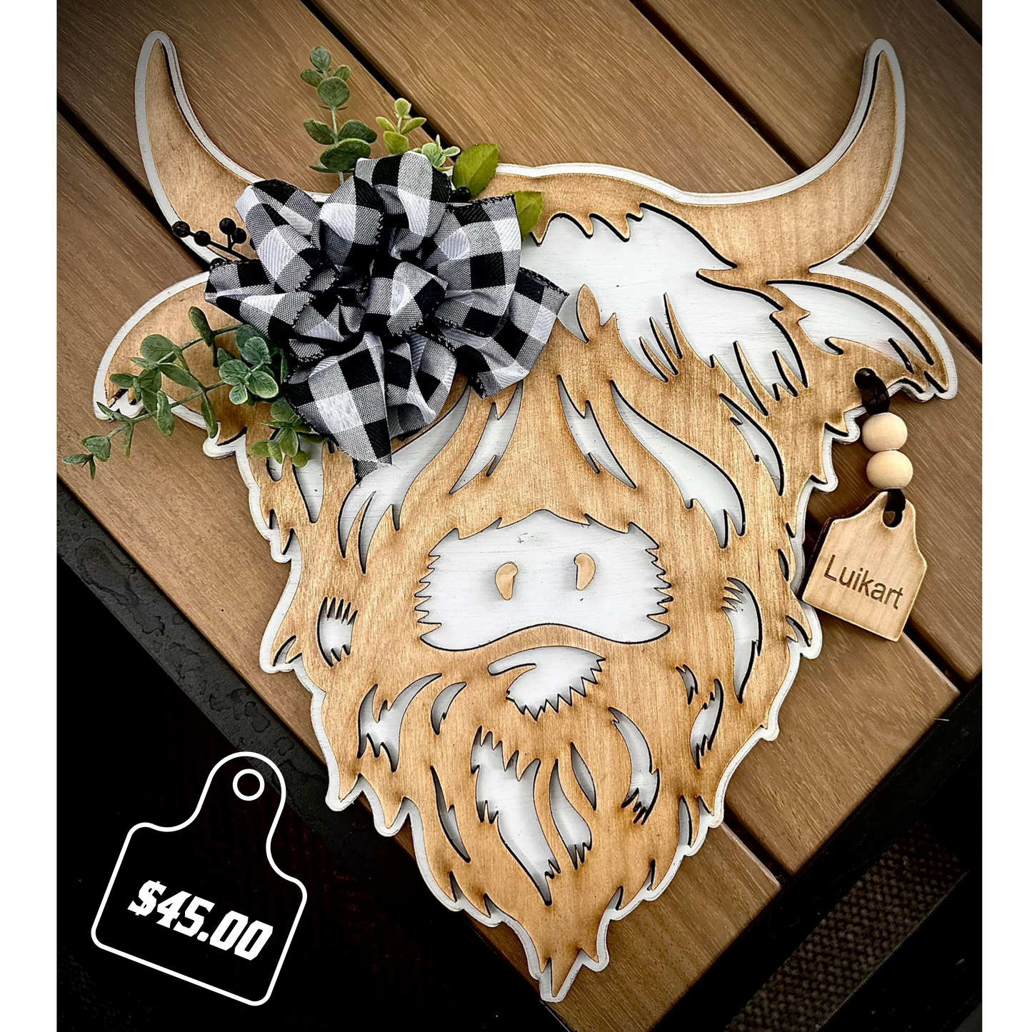 Highland Cow Door Hanger