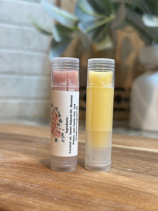 Homemade Nourishing Lip Balm (Pack of 2 tubes)- 5 scents